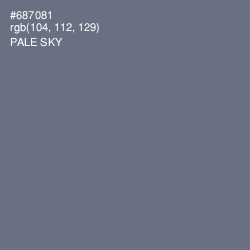 #687081 - Pale Sky Color Image